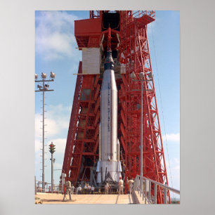 Faith 7 (Mercury Atlas 9) on the Launch Pad Poster
