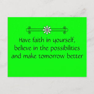 Faith and Belief Postcard