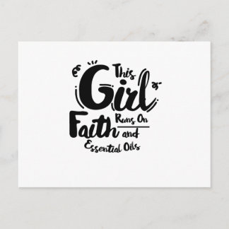 Faith and Essential Oils Christian Jesus Peace Postcard