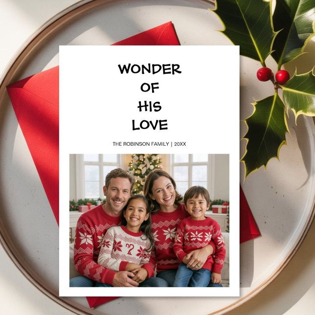 Faith and Family Wonder of His Love christmas Card (Creator Uploaded)