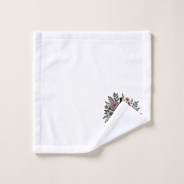 Faith and Flowers Bath Towel Set (Wash Cloth)