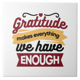 Faith and Gratitude Artwork – Uplifting Christian  Ceramic Tile