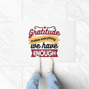 Faith and Gratitude Artwork – Uplifting Christian  Doormat