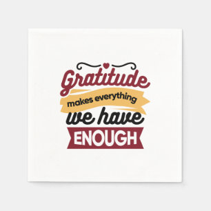 Faith and Gratitude Artwork – Uplifting Christian Napkin