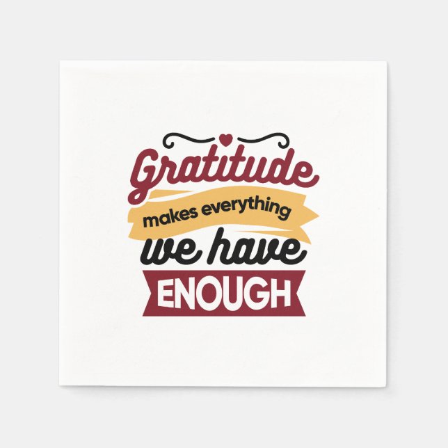 Faith and Gratitude Artwork – Uplifting Christian  Napkin (Front)