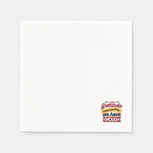 Faith and Gratitude Artwork – Uplifting Christian Napkin