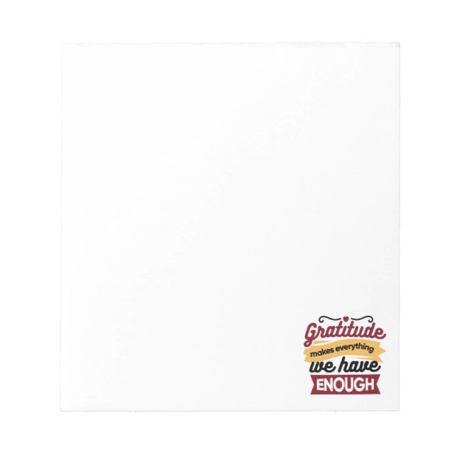 Faith and Gratitude Artwork – Uplifting Christian  Notepad (Front)