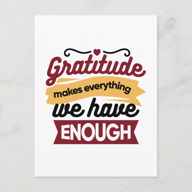 Faith and Gratitude Artwork – Uplifting Christian  Postcard (Front)