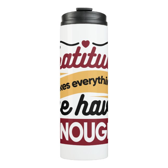 Faith and Gratitude Artwork – Uplifting Christian  Thermal Tumbler (Front)