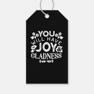 Faith and Happiness – Joy and Gladness Quotes Gift Tags