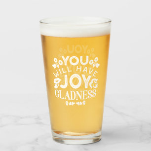 Faith and Happiness – Joy and Gladness Quotes Glass