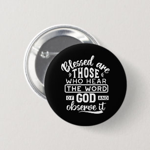 Faith and Obedience – Inspirational Scripture 6 Cm Round Badge