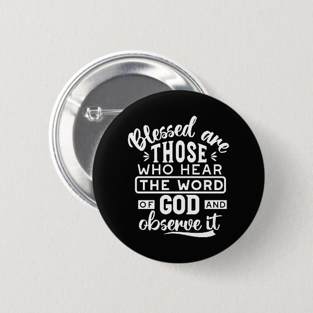 Faith and Obedience – Inspirational Scripture 6 Cm Round Badge (Front & Back)