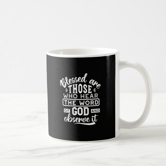 Faith and Obedience – Inspirational Scripture Coffee Mug (Right)