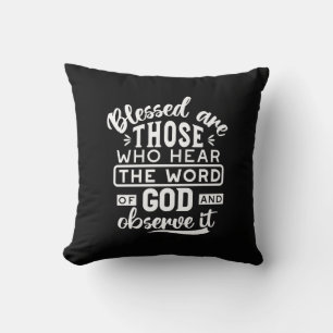 Faith and Obedience – Inspirational Scripture Cushion
