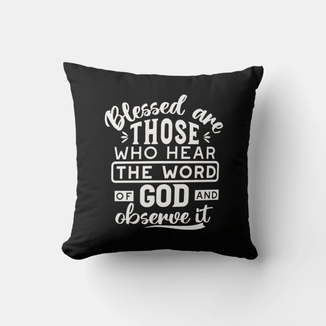 Faith and Obedience – Inspirational Scripture Cushion (Front)