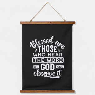 Faith and Obedience – Inspirational Scripture Hanging Tapestry