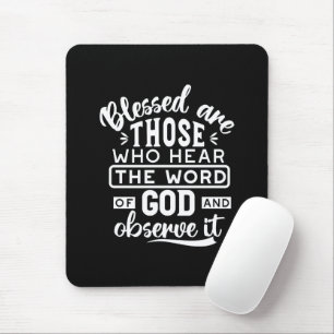 Faith and Obedience – Inspirational Scripture Mouse Pad