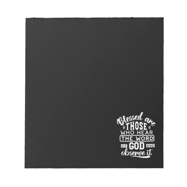 Faith and Obedience – Inspirational Scripture Notepad (Front)