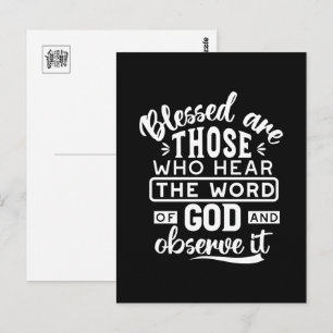Faith and Obedience – Inspirational Scripture Postcard
