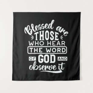 Faith and Obedience – Inspirational Scripture Tapestry