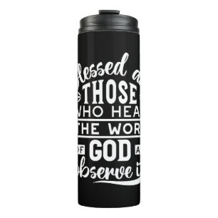 Faith and Obedience – Inspirational Scripture Thermal Tumbler