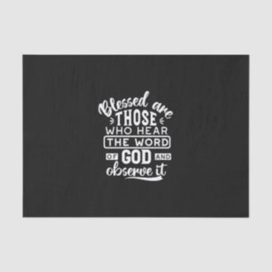 Faith and Obedience – Inspirational Scripture Tissue Paper