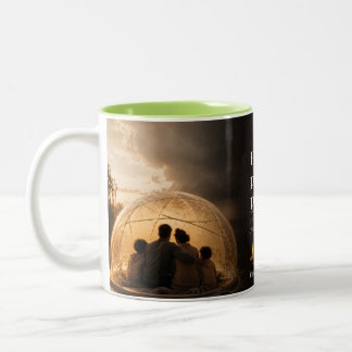 Faith and Planning Book Quote Two-Tone Coffee Mug