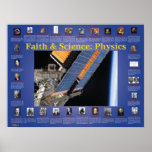 Faith and Science: Physics Poster<br><div class="desc">This handsome wall chart features over two dozen physicists who all believed in God. Use this chart to demonstrate how physics grew out of the Christian understanding of a universe created by the rational mind of God.</div>