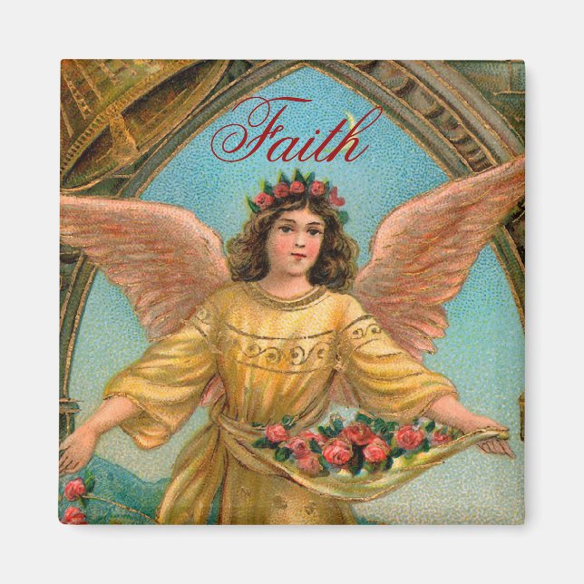 Faith Angel Magnet - 2 of a set of 4 (Front)