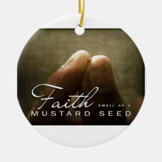 Faith As Small As A Mustard Seed Ceramic Tree Decoration