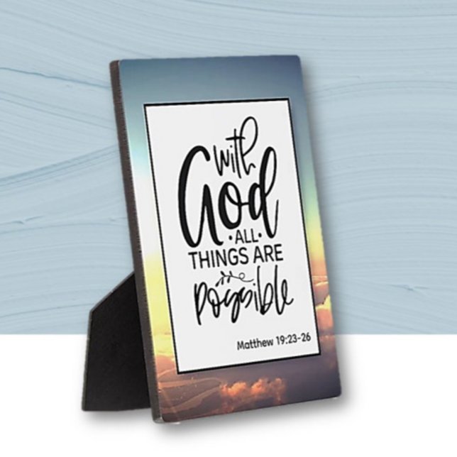 Faith Based Bible Verse Tabletop Plaque (Creator Uploaded)