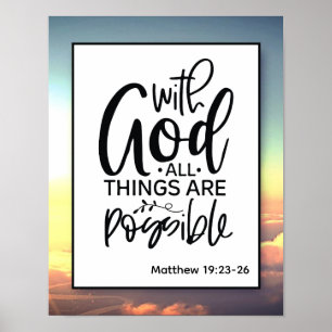 Faith based Christian Wall art Poster