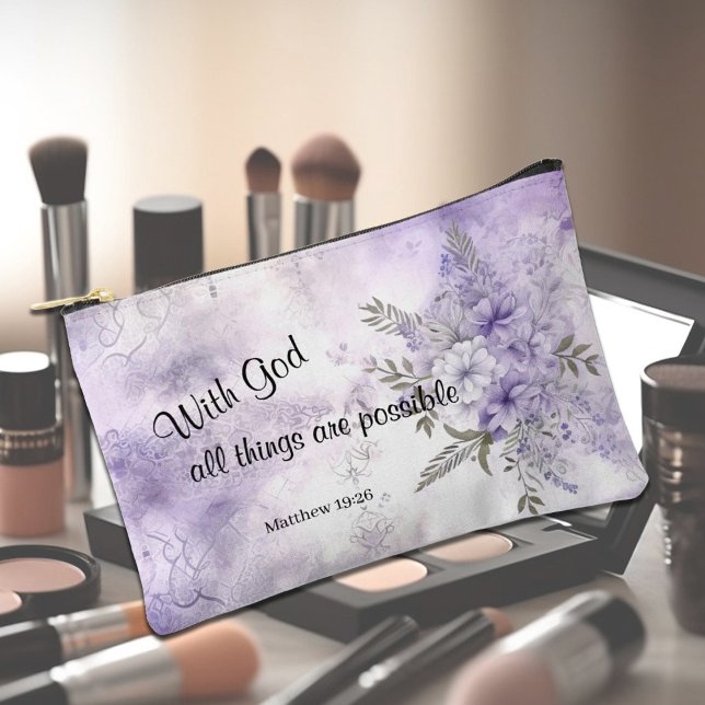 Faith Based - Matthew 19:26 Accessory Pouch (Creator Uploaded)