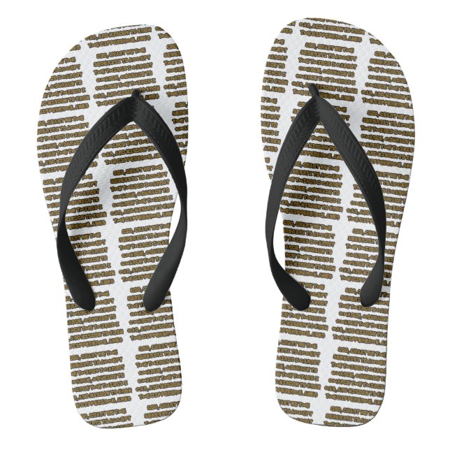 Faith Based Serenity Prayer Quote All-Over Unisex Thongs (Footbed)