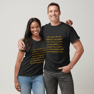 Faith Based Serenity Prayer Quote Unisex T-Shirt
