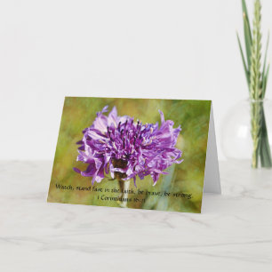Faith Be Strong Encouragement Card