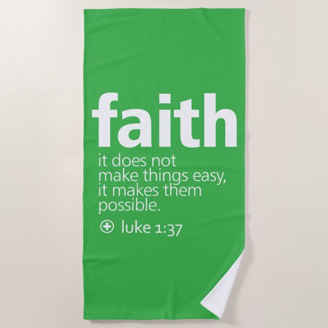 Faith Beach Towel (Front)