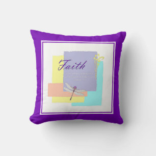 Faith believe throw pillow
