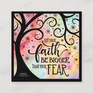 “Faith Bigger Than Fear” Inspirivity Kindness Card