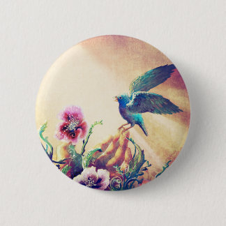 Faith Bird 6 Cm Round Badge