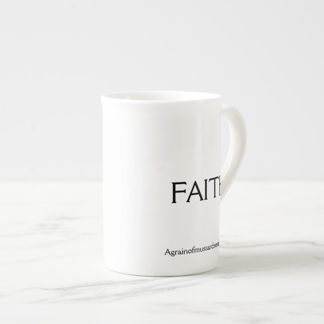 Faith Bone China Mug (Front Right)