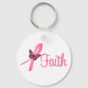 Faith Breast Cancer Awareness Key Ring