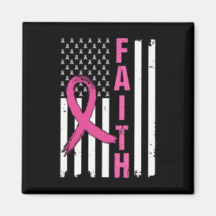 Faith Breast Cancer Awareness Pink Ribbons America Magnet