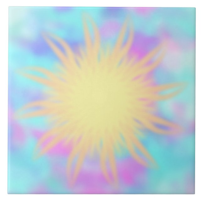 Faith ~ Burst Ceramic Tile (Front)