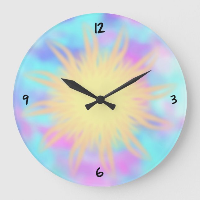 Faith ~ Burst Large Clock (Front)