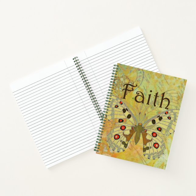 Faith butterfly notebook (Inside)