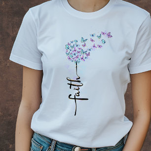 Faith Butterfly T-shirt   Christian T-shirt