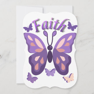 faith butterfly thank you cards