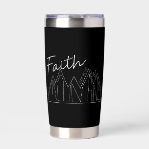 Faith Can Move Mountains Bible Quote Christian Insulated Tumbler